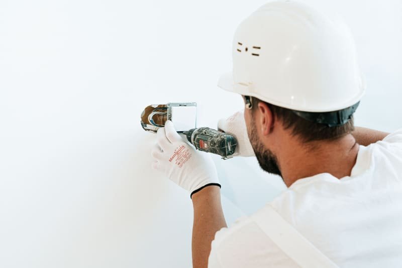 Handwerker bei der Arbeit